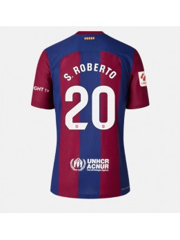 Billige Barcelona Sergi Roberto #20 Hjemmedrakt Dame 2023-24 Kortermet
